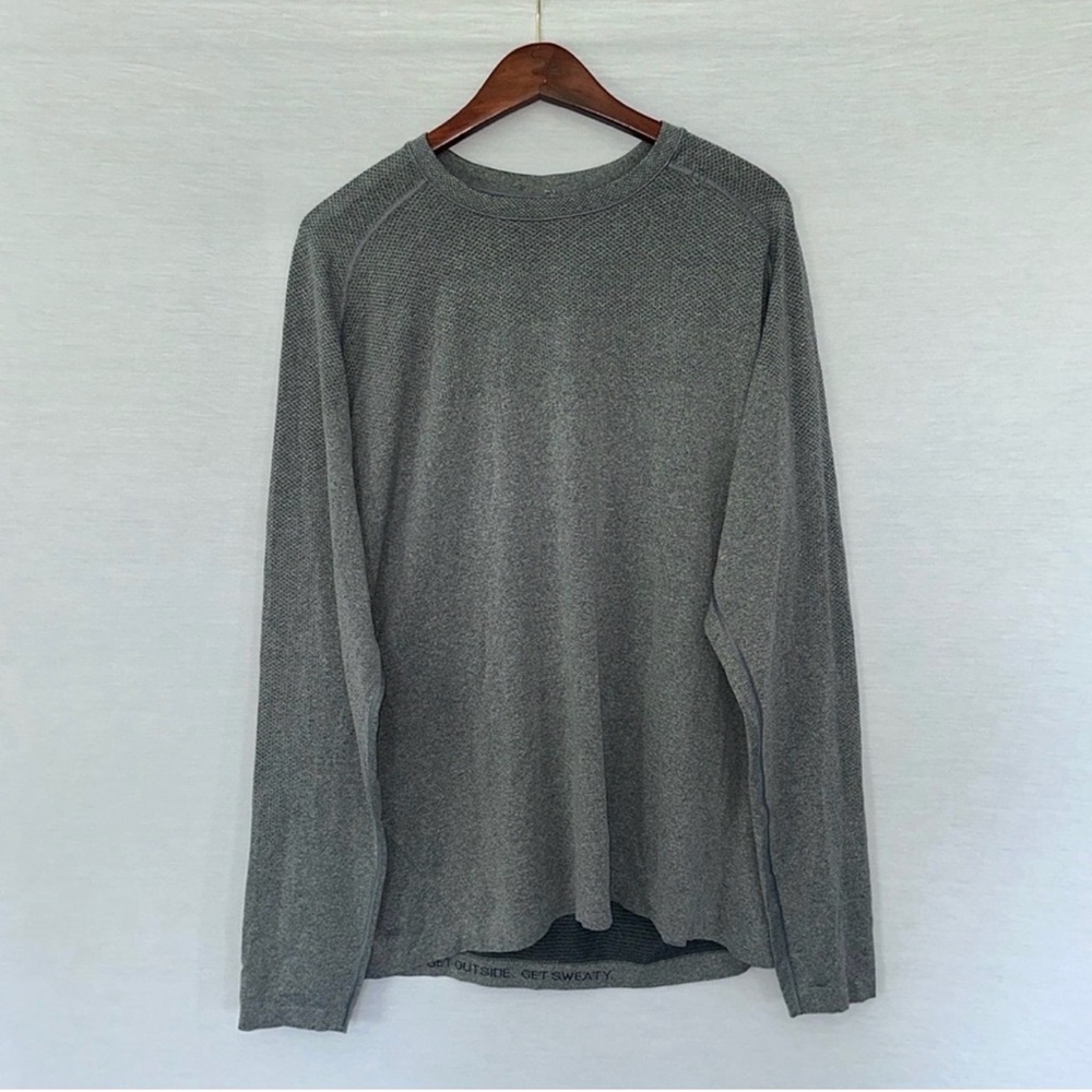 lululemon athletica Charcoal Long Sleeve Tee